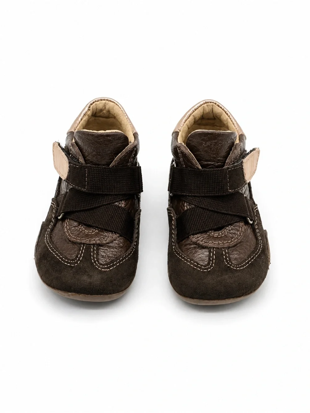 Primigi Leather Sky Effect System Brown Ankle Booties